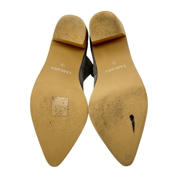 LASCANA Grey Ankle Wavy Edge Booties - Picture 8 of 8